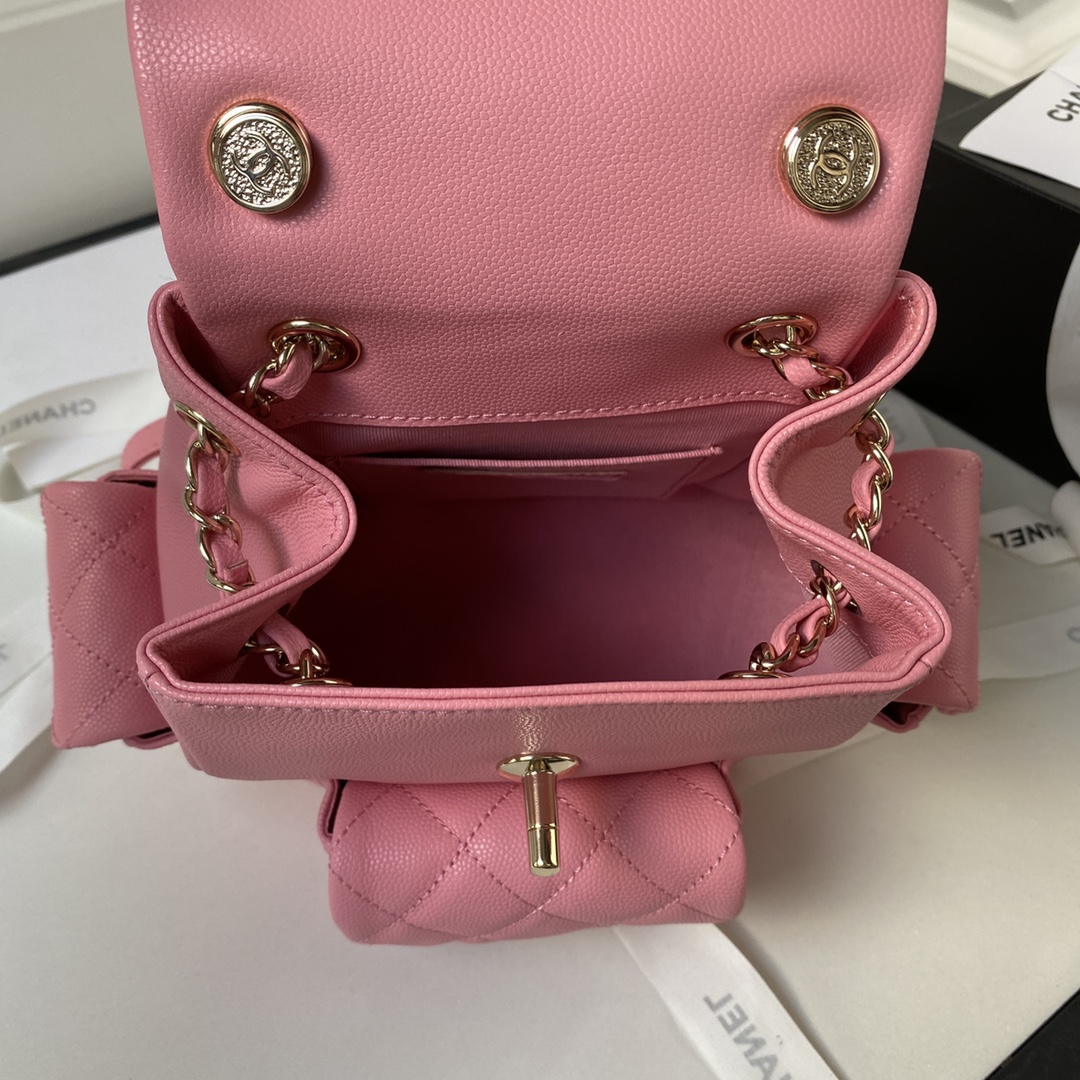 Caviar Leather Mini Backpack AS4398 Pink